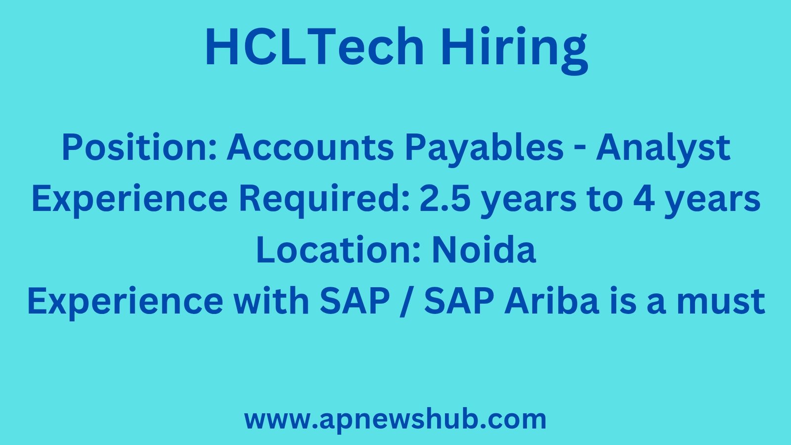 HCLTech Hiring