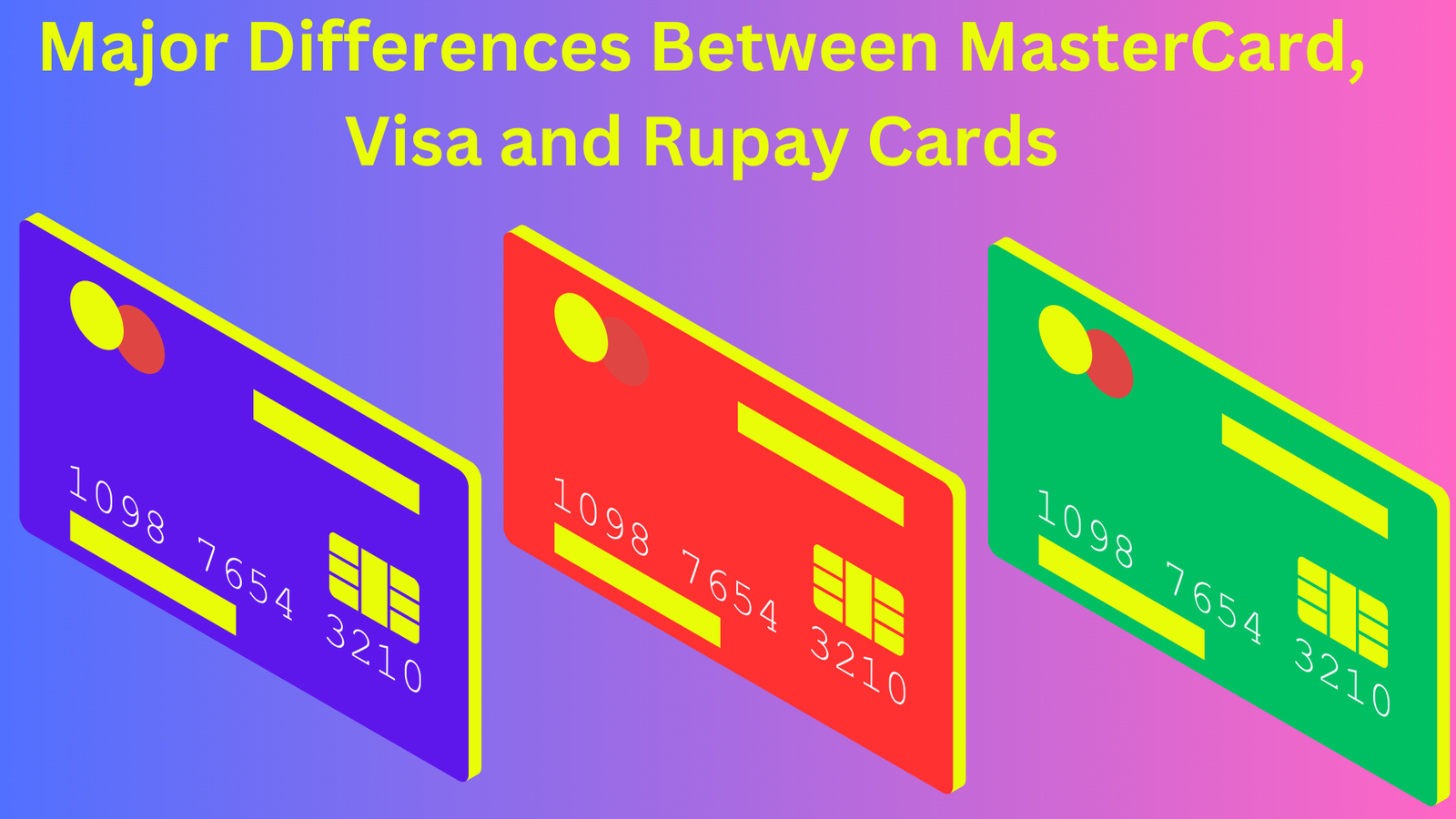 ATM Card Differences