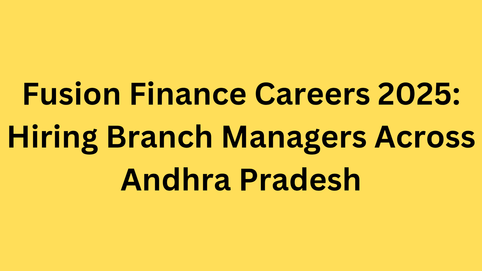 Fusion Finance Careers