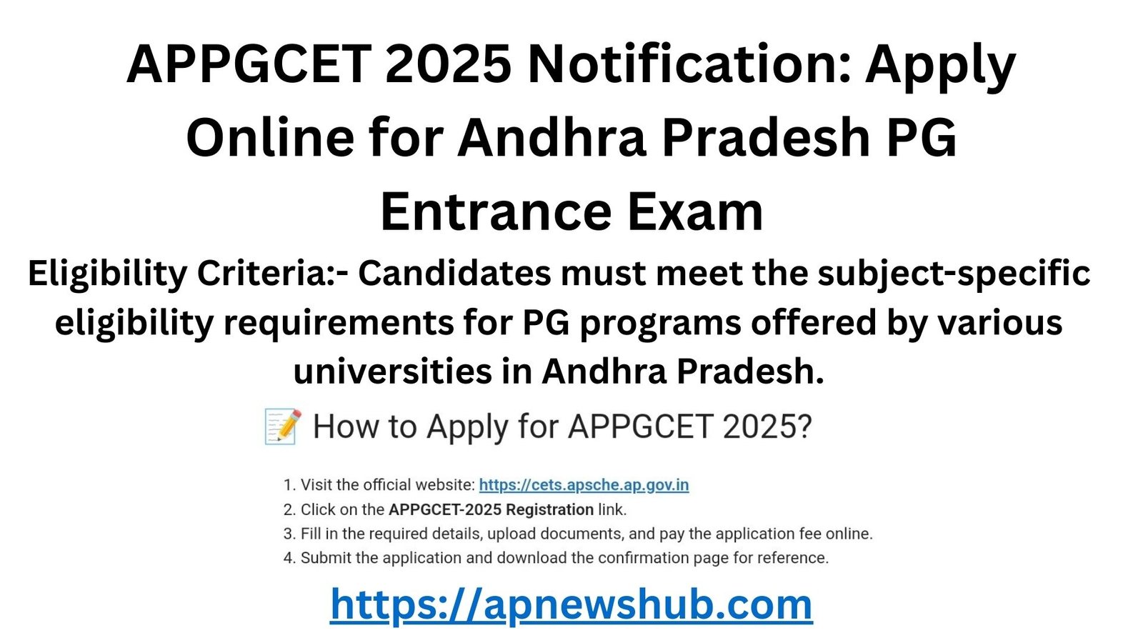 APPGCET 2025 Notification