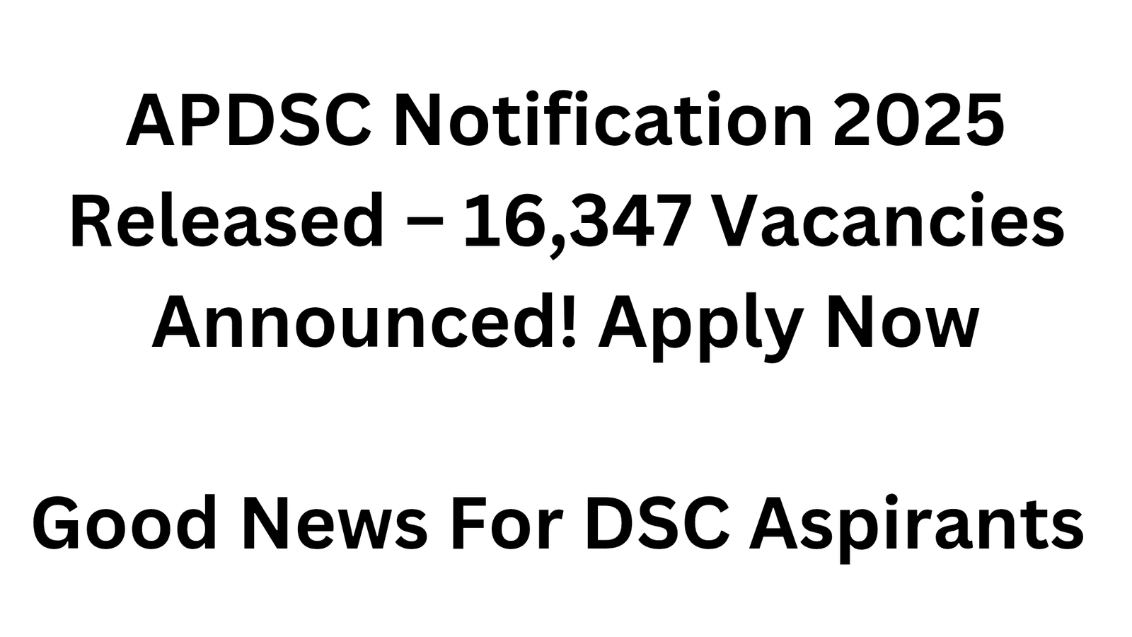 APDSC Notification