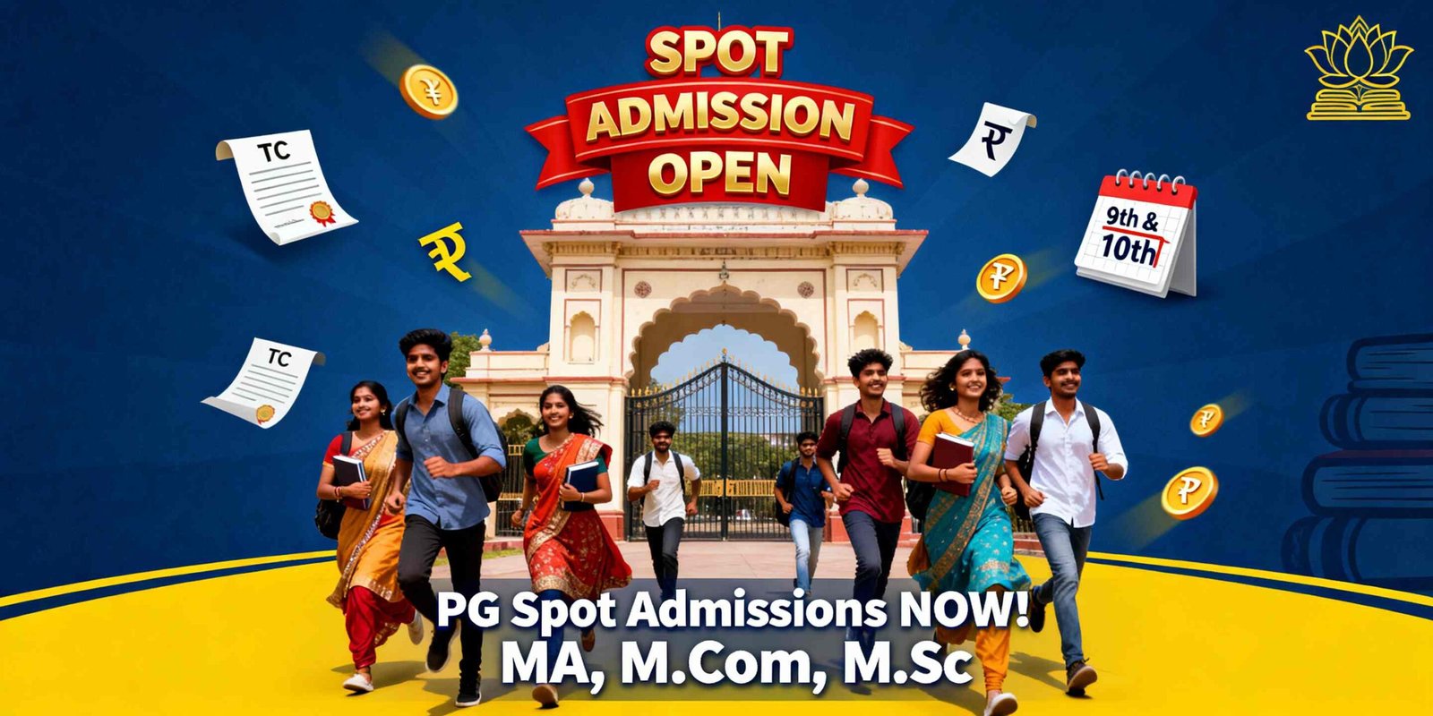 Arts College Spot Admissions for PG
